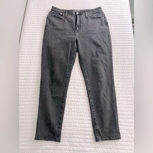 Madewell Curvy Perfect Vintage Jean in Gray/Black Wash, Size 33T